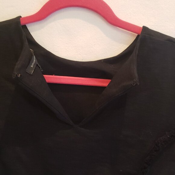 Banana Republic Black Short Sleeve Top with Textured detailing - Picture 8 of 10